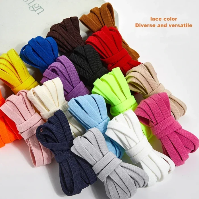 Flat Elastic Shoe Laces Sneakers No Tie Shoelaces for Shoes Tennis Quick Shoelace Clips Without Ties Shoe Accessories Kids Adult - Image 4