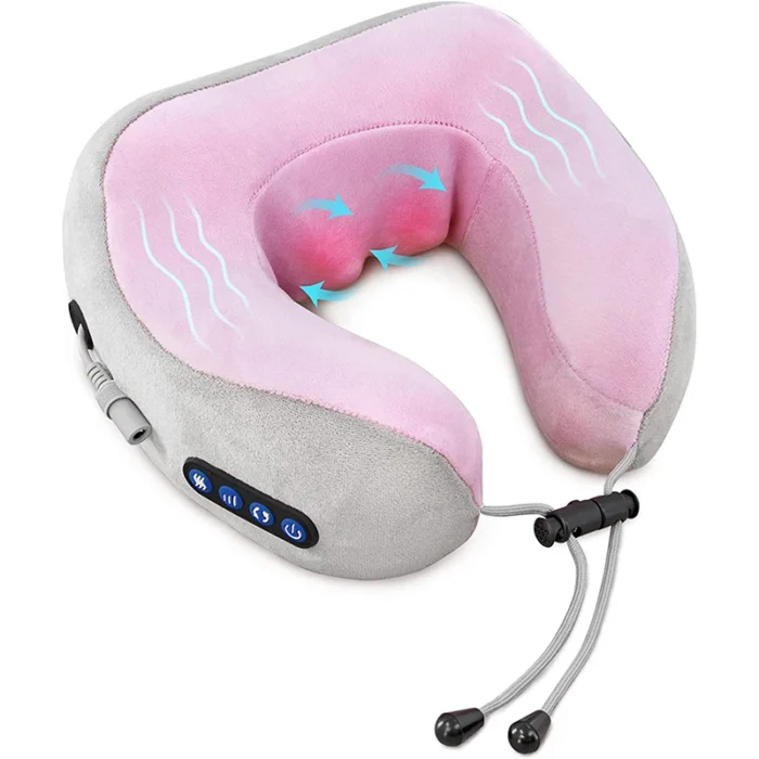 Electric Neck Massager With Heat Vibration 3D Kneading Shiatsu Massage U Shaped Pillow For Shoulder Cervical Pain Relief Fatigue - Image 7