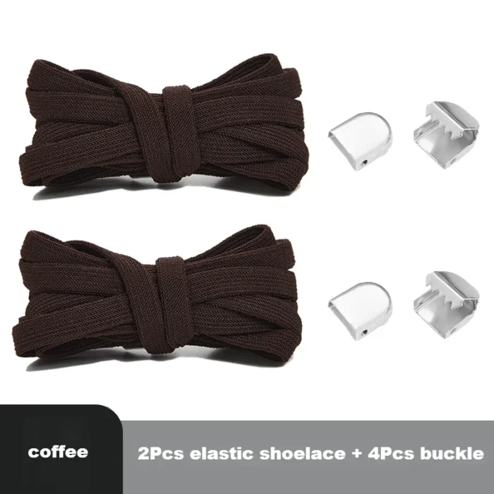 Flat Elastic Shoe Laces Sneakers No Tie Shoelaces for Shoes Tennis Quick Shoelace Clips Without Ties Shoe Accessories Kids Adult - Image 16