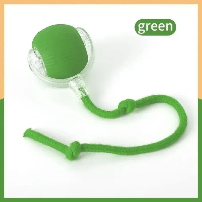 Cat Interactive Ball Toy Automatic Rolling Ball Faux Tail Rechargeable Smart Pet Electric Toy Dog Cat Training Imitate Mouse - Image 12
